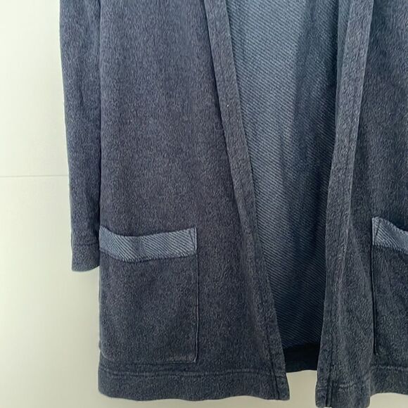 Mec Organic Cotton Blue Hooded Cardigan Size Small - Picture 3 of 5